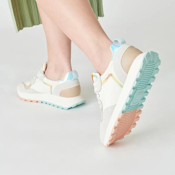 NEW Dolce Vita Reuben Platform Sneakers - Suede For Women 563sn - Picture 3 of 11